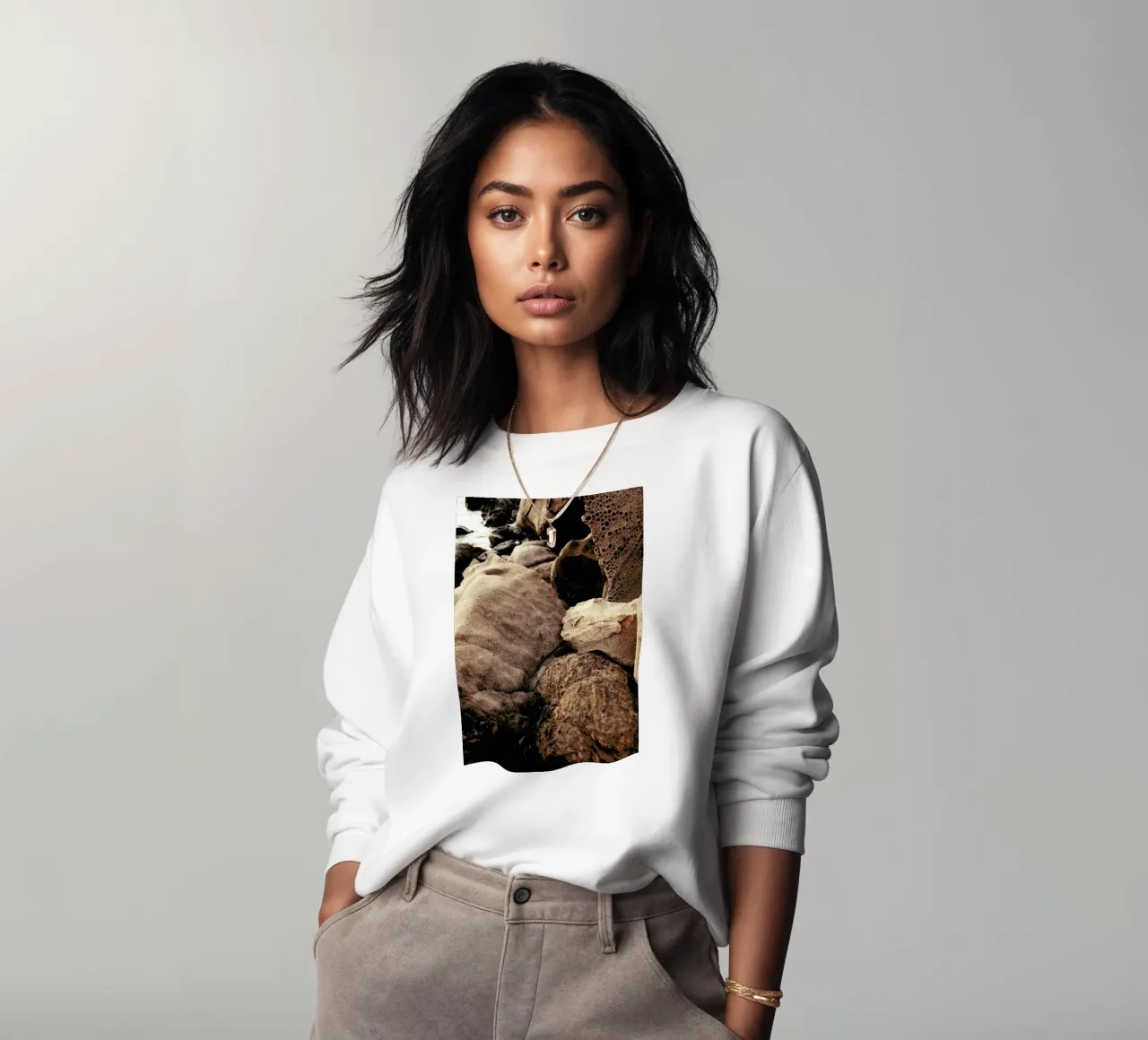 Golden Hour Rocks felpa da Sebastian Hilgetag