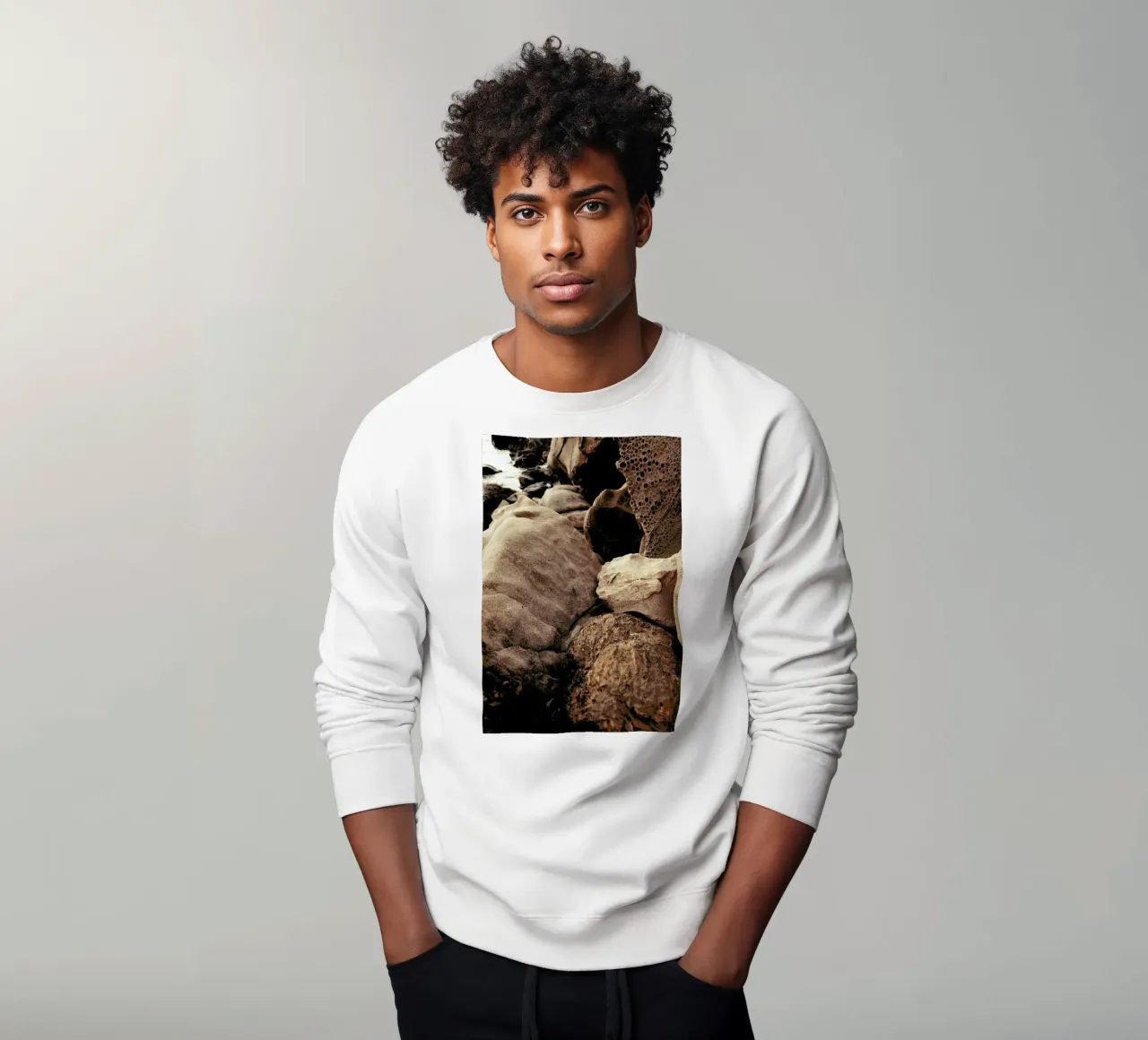 Golden Hour Rocks felpa da Sebastian Hilgetag