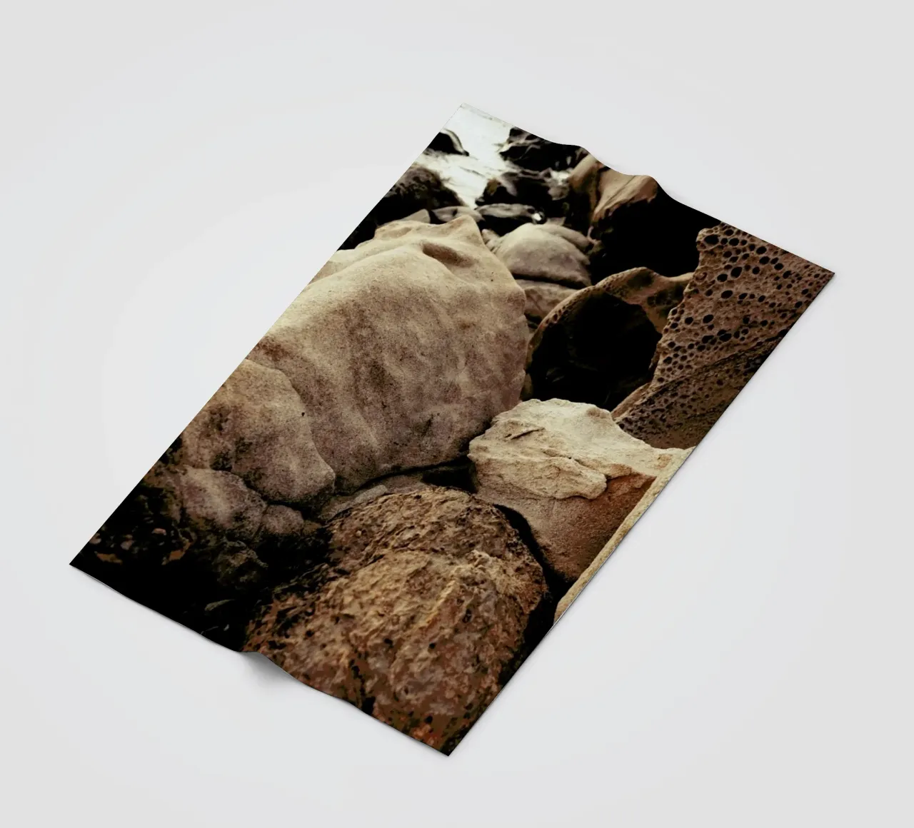 Golden Hour Rocks coperta in pile da Sebastian Hilgetag