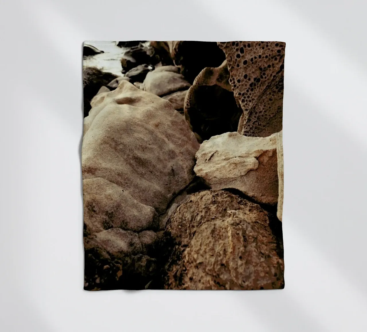 Golden Hour Rocks coperta in pile da Sebastian Hilgetag
