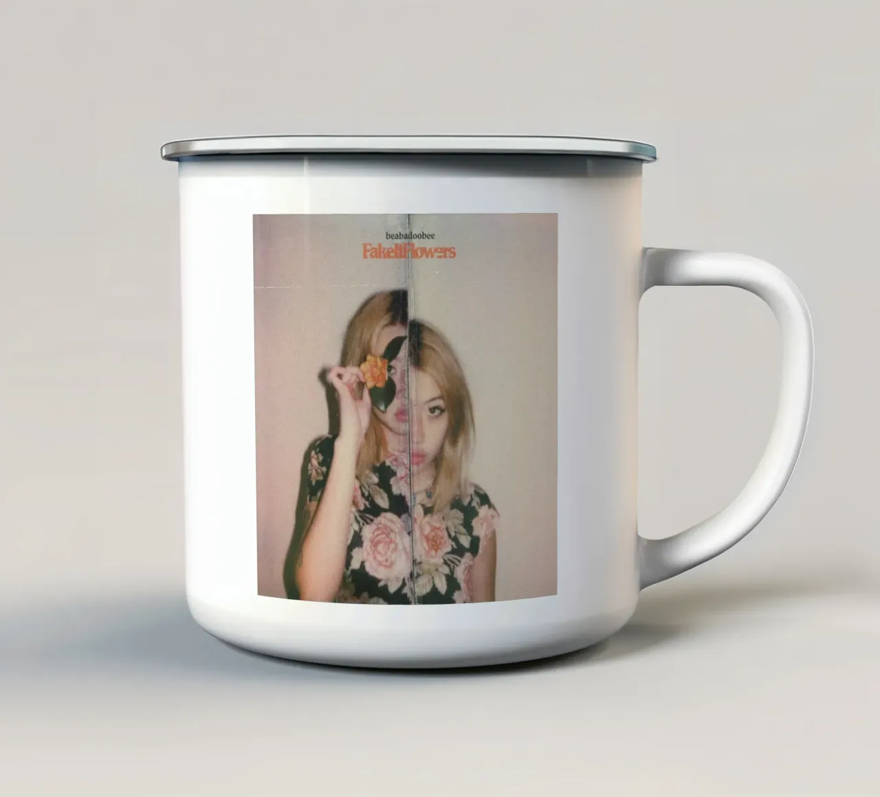 Fiori finti tazza in smalto da Green