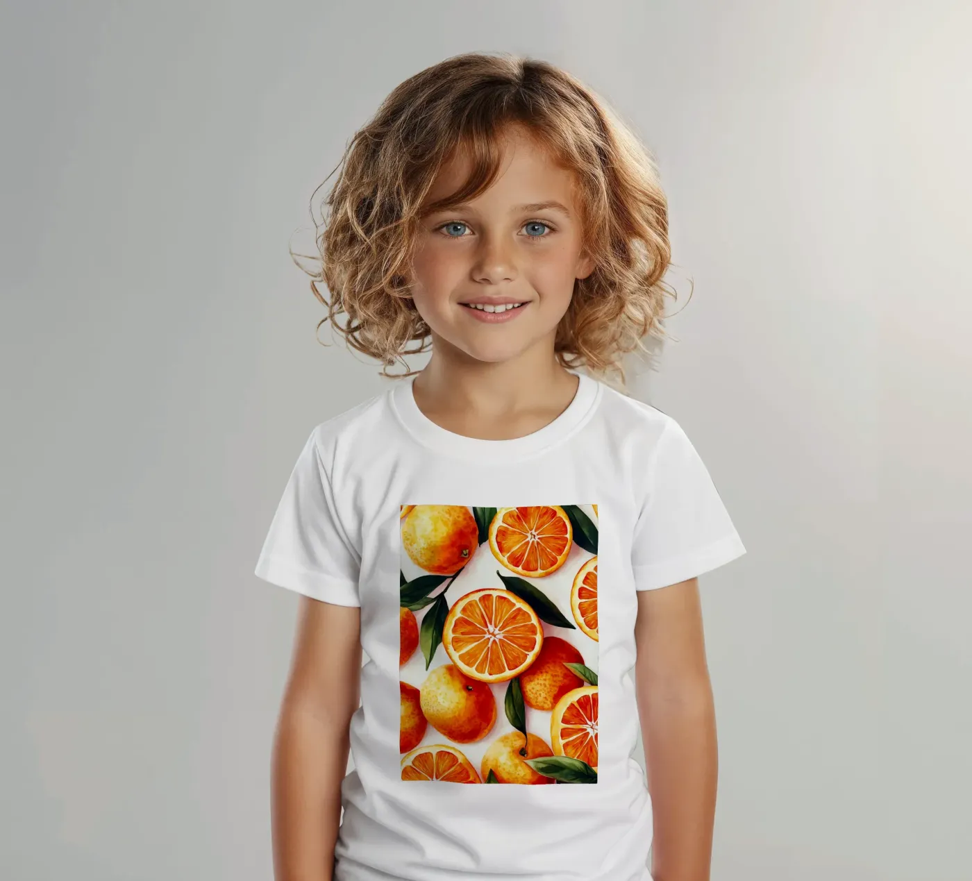Oranges t-shirt bambini da Justyna Jaszke JBJart