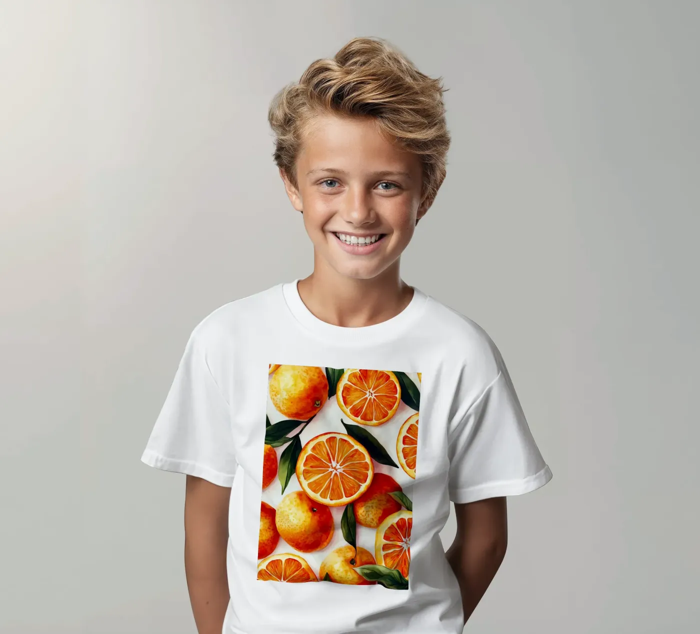 Oranges t-shirt bambini da Justyna Jaszke JBJart
