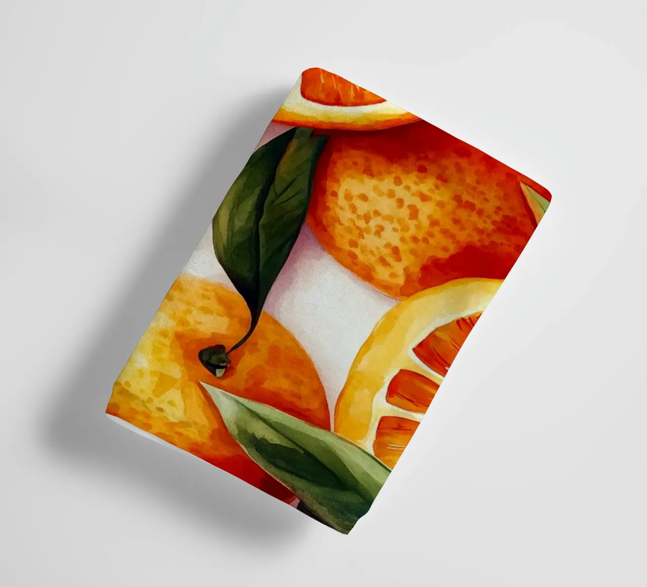 Oranges towel by Justyna Jaszke JBJart
