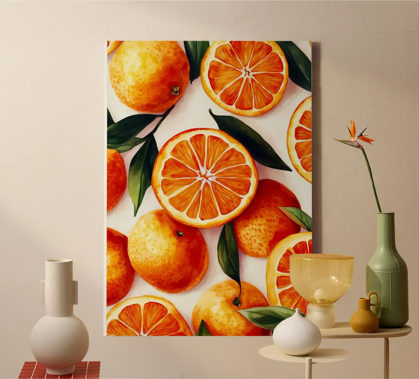 Oranges canvas by Justyna Jaszke JBJart