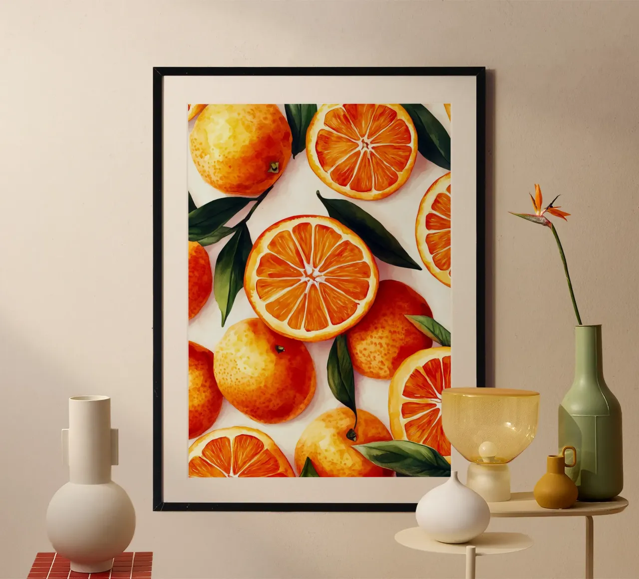 Oranges poster by Justyna Jaszke JBJart