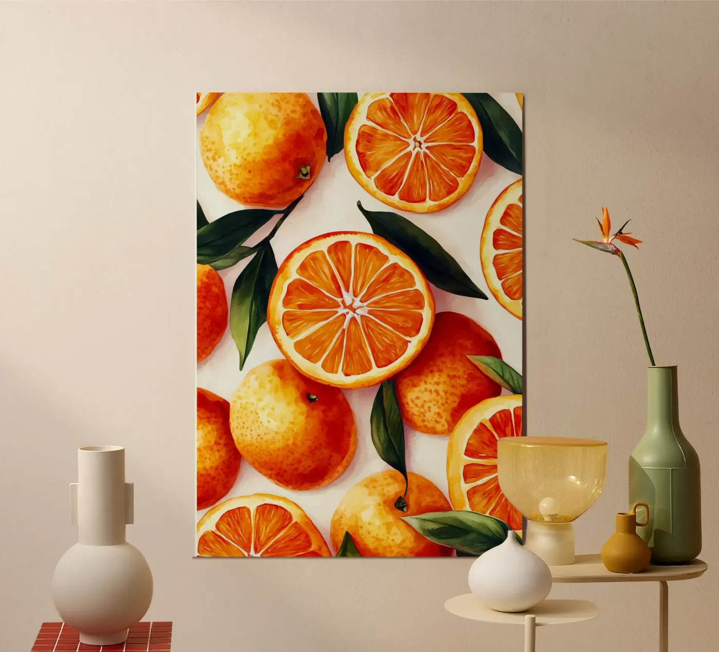 Sinaasappels poster van Justyna Jaszke JBJart