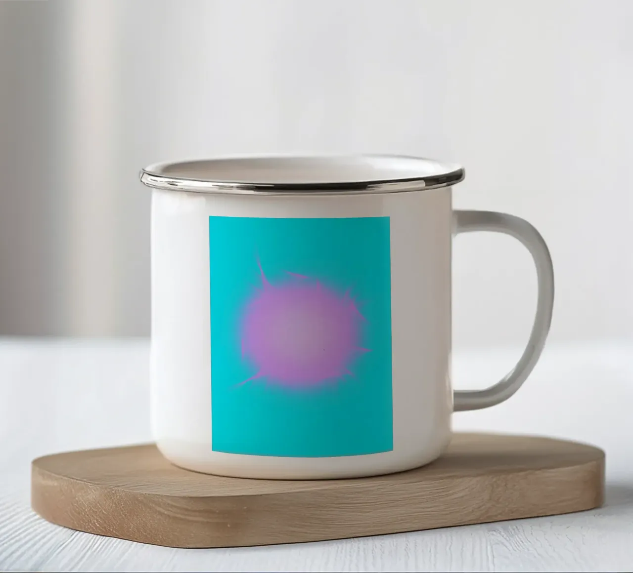 Miami tazza in smalto da Flo Klein