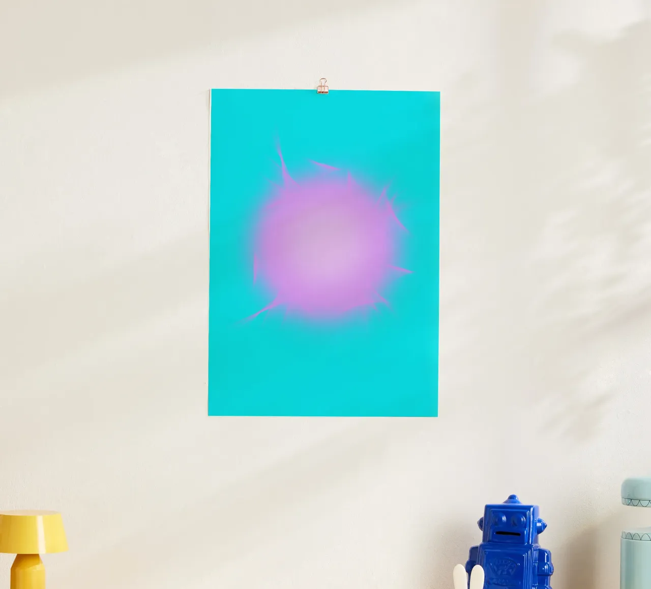 Miami poster con telaio in legno da Flo Klein