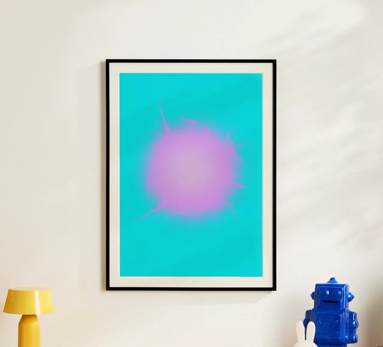 Miami poster con telaio in legno da Flo Klein