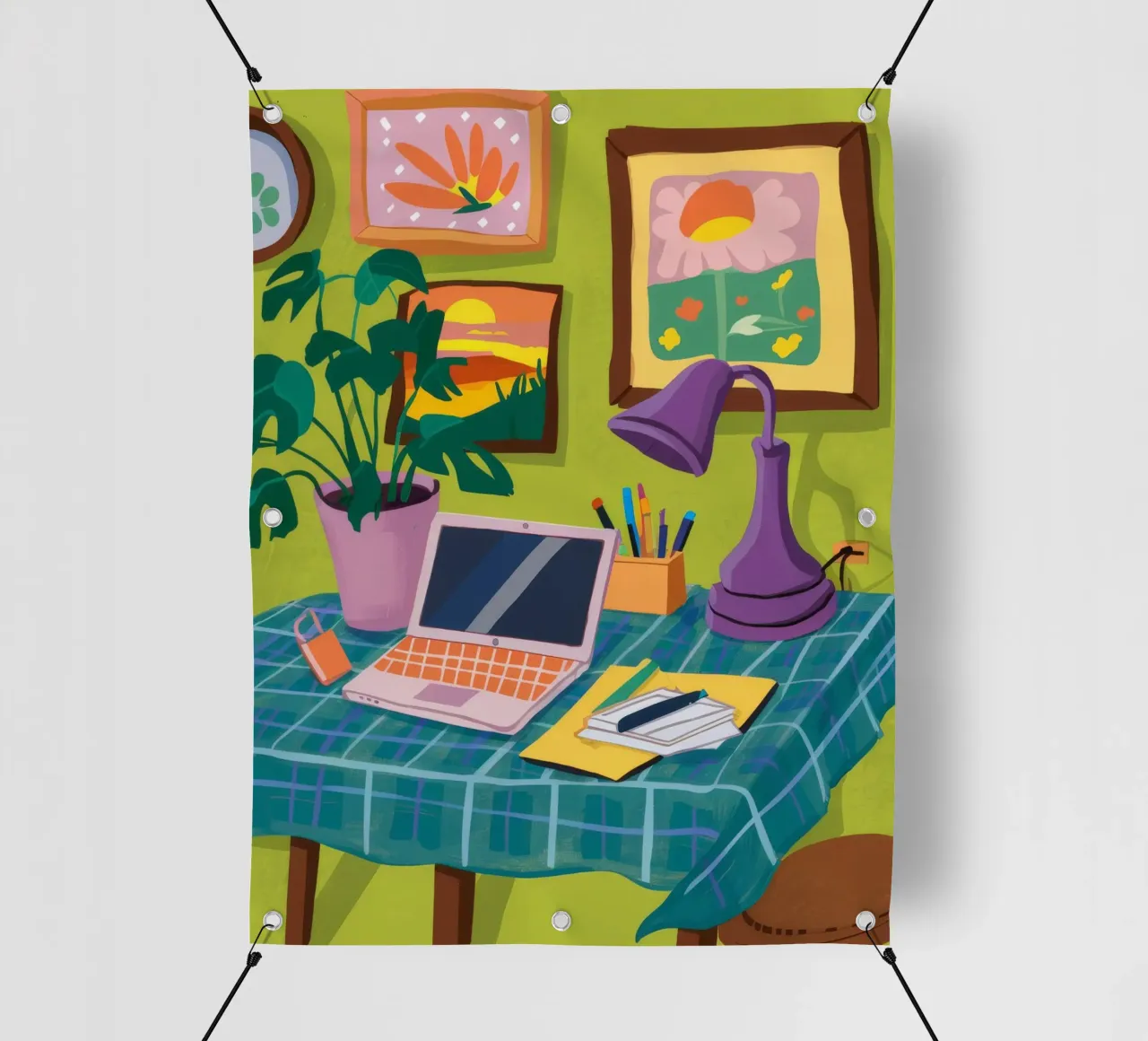 Angolo creativo Vibe telo in pvc da Aurora Muse