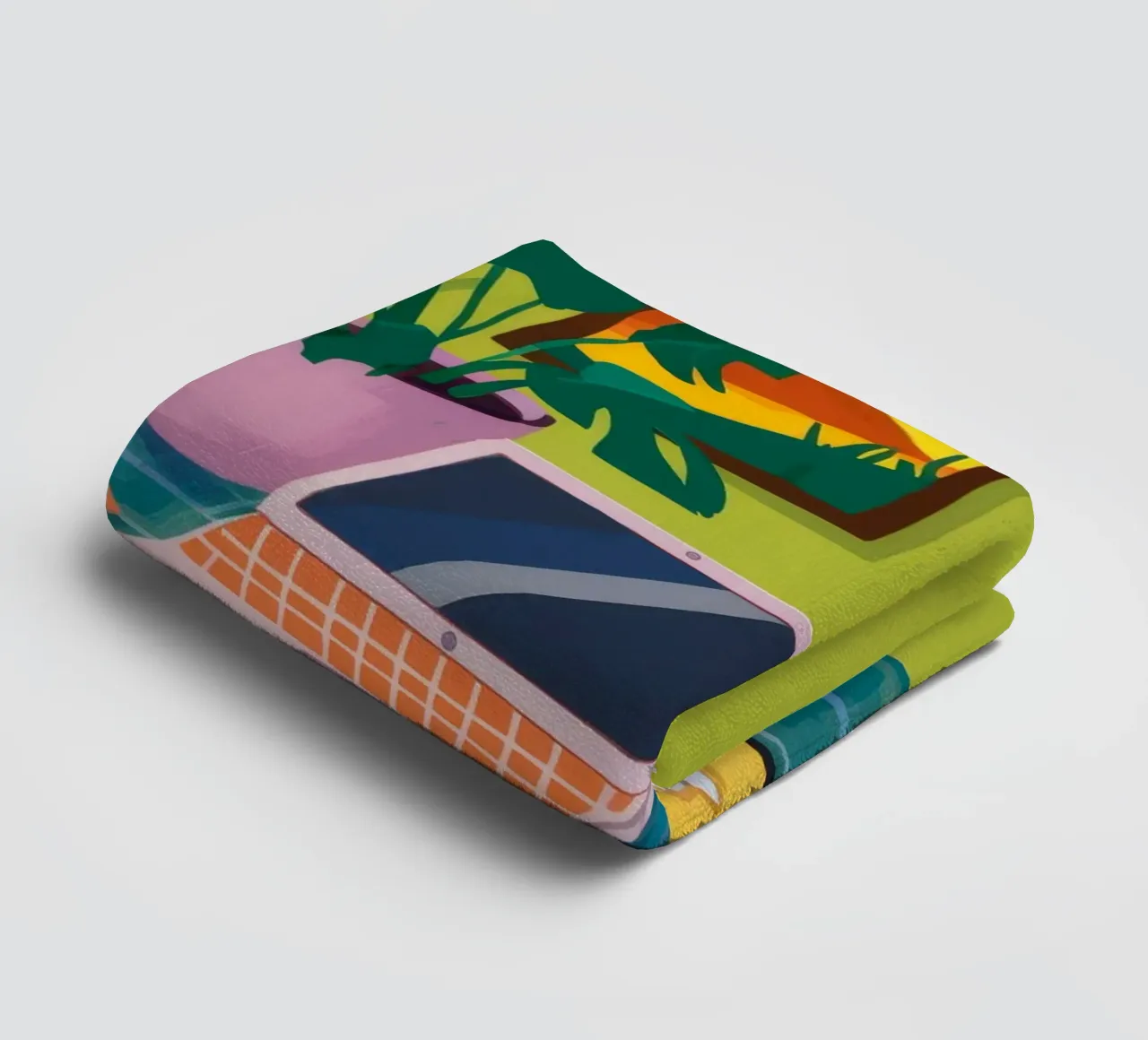 Creatieve hoek Vibe badhanddoek van Aurora Muse