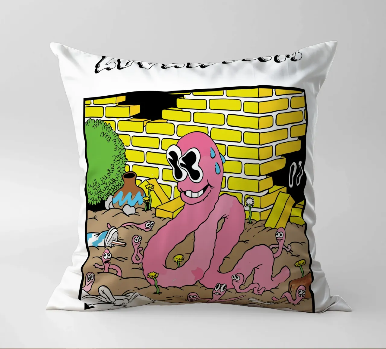 ver de l'amour coussin de Green