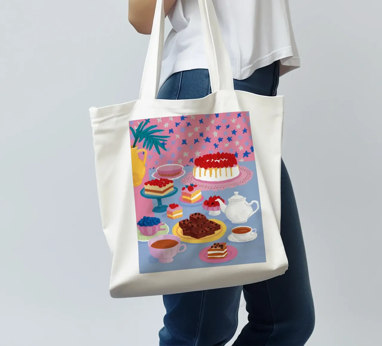 Sogno di un dessert pomeridiano borsa in juta da Aurora Muse