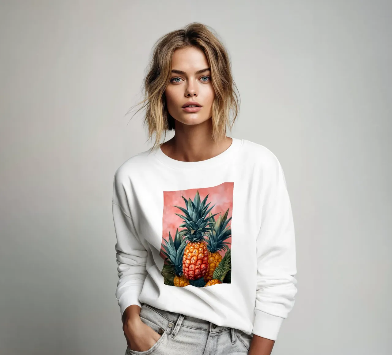 Ananas Sweatshirt von Justyna Jaszke JBJart
