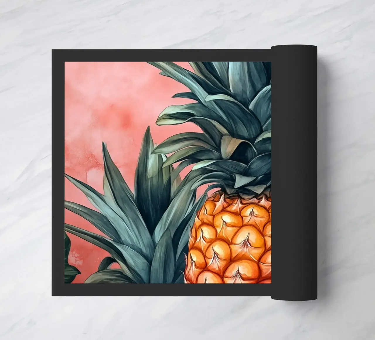 Pineapples doormat by Justyna Jaszke JBJart