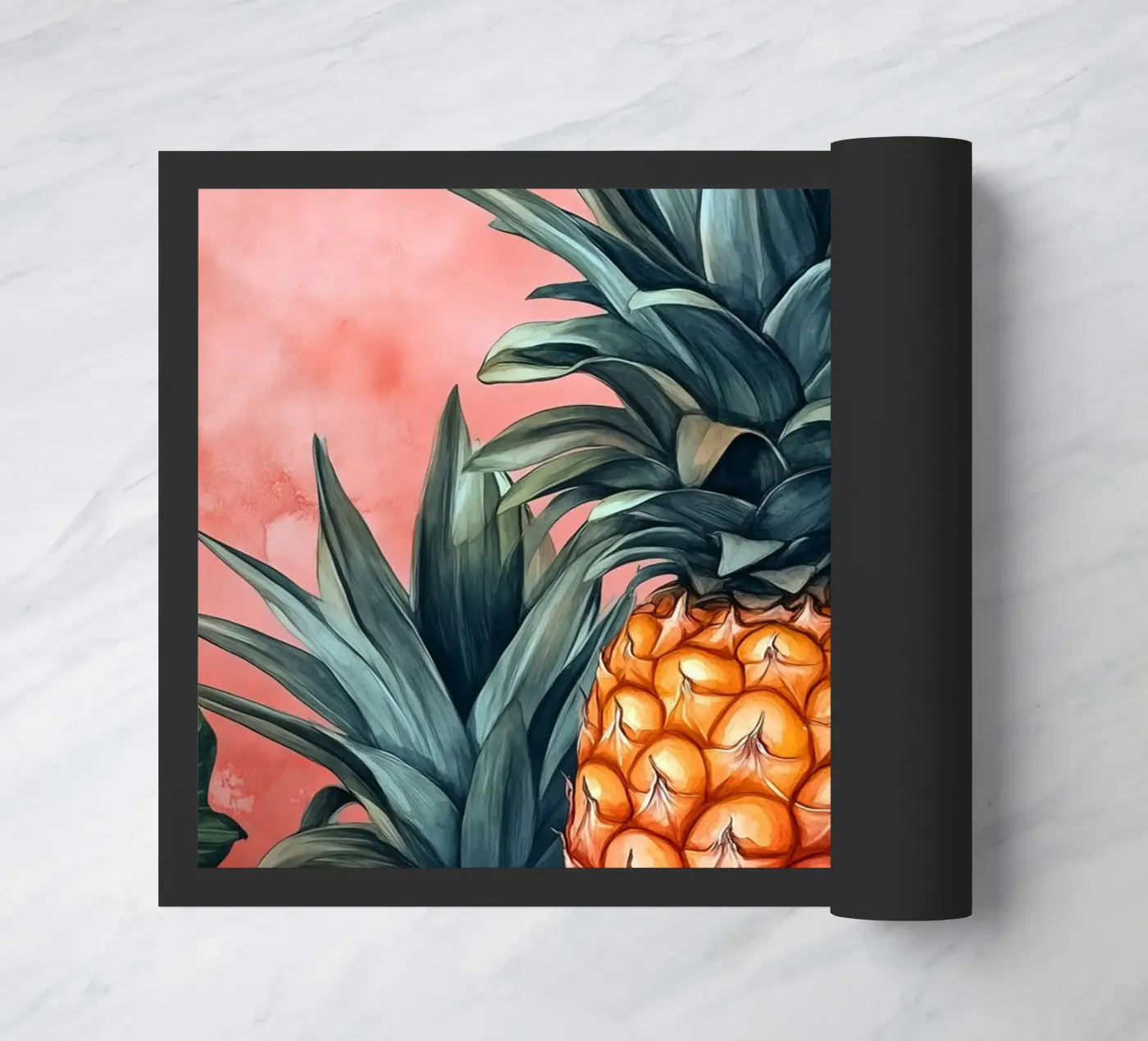Pineapples doormat by Justyna Jaszke JBJart