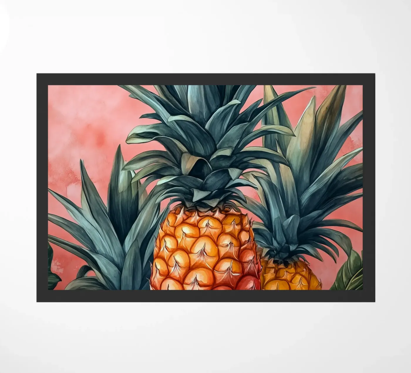Pineapples doormat by Justyna Jaszke JBJart