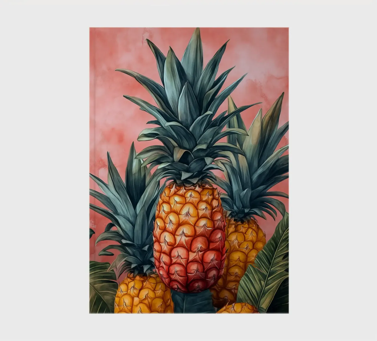 Pineapples notebook by Justyna Jaszke JBJart