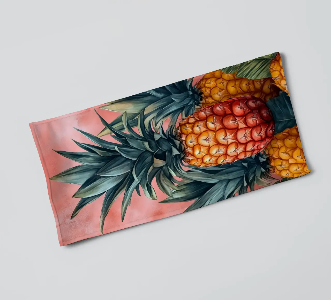 Ananas badhanddoek van Justyna Jaszke JBJart