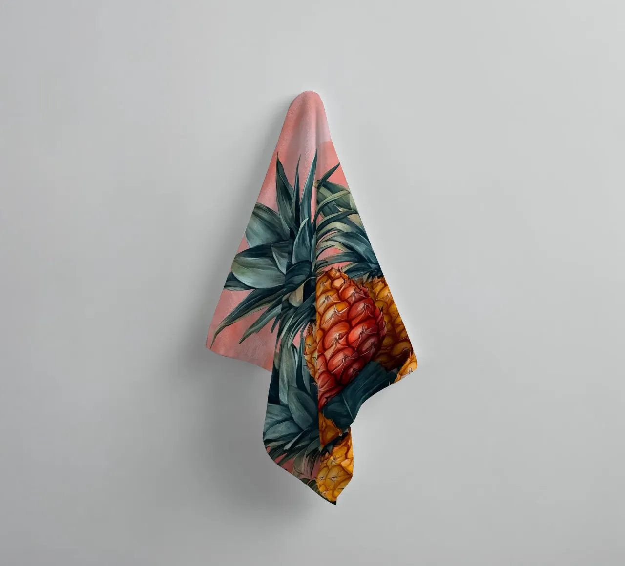 Ananas badhanddoek van Justyna Jaszke JBJart