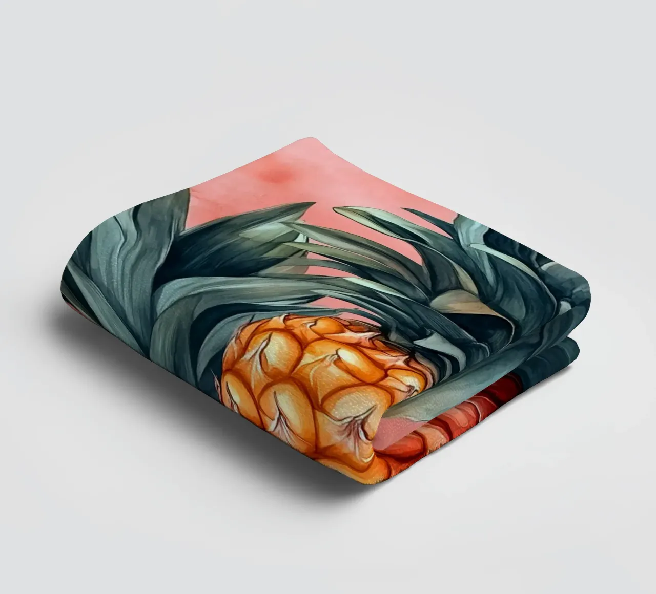 Ananas badhanddoek van Justyna Jaszke JBJart