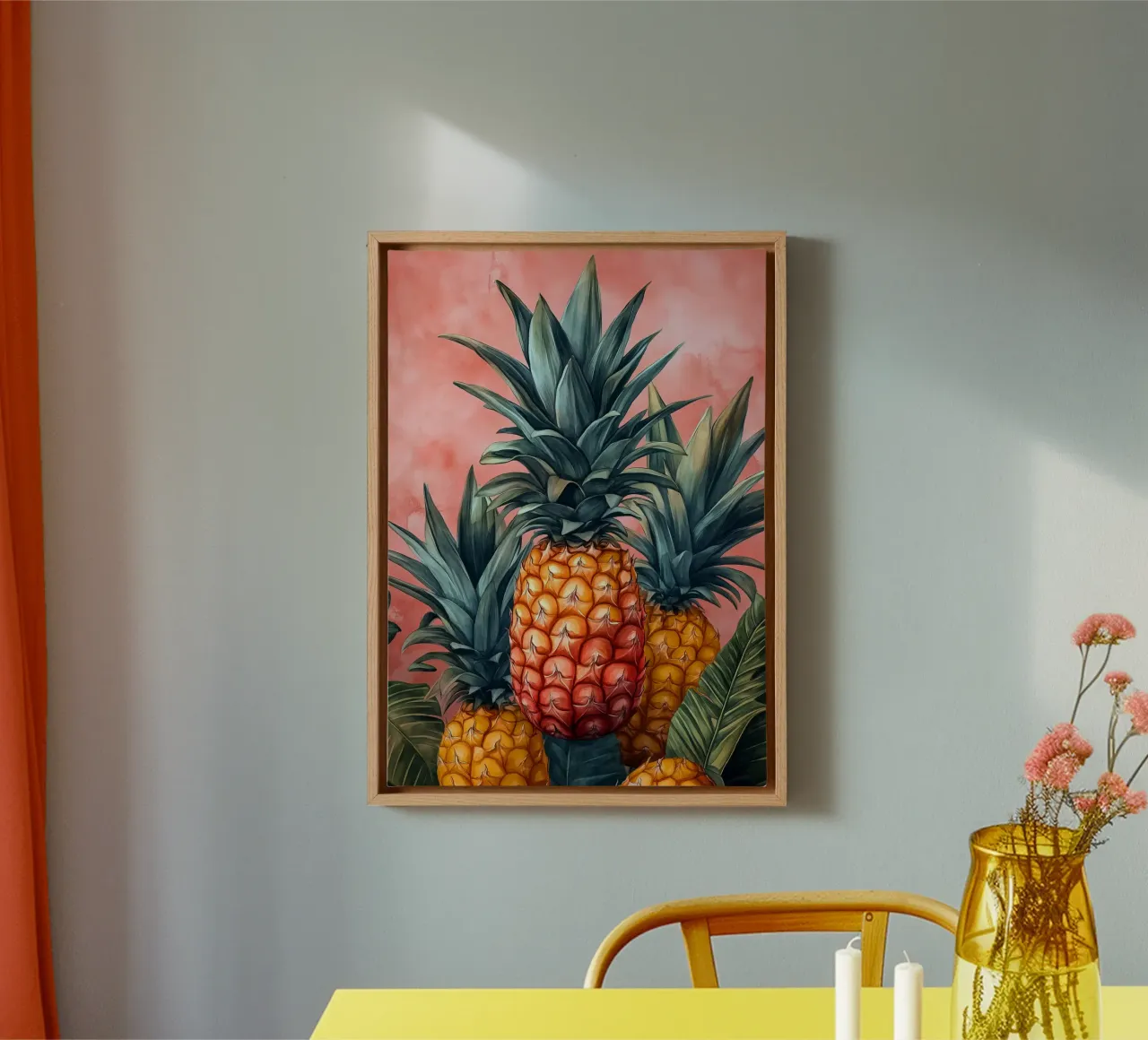 Pineapples canvas by Justyna Jaszke JBJart