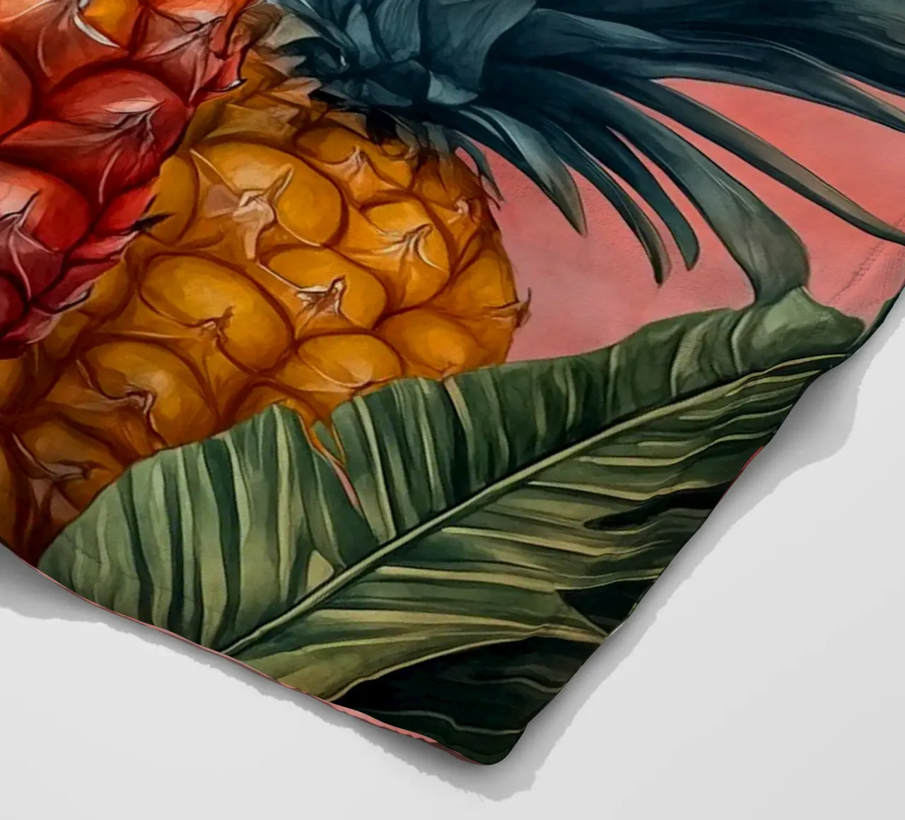 Ananas fleecedeken van Justyna Jaszke JBJart