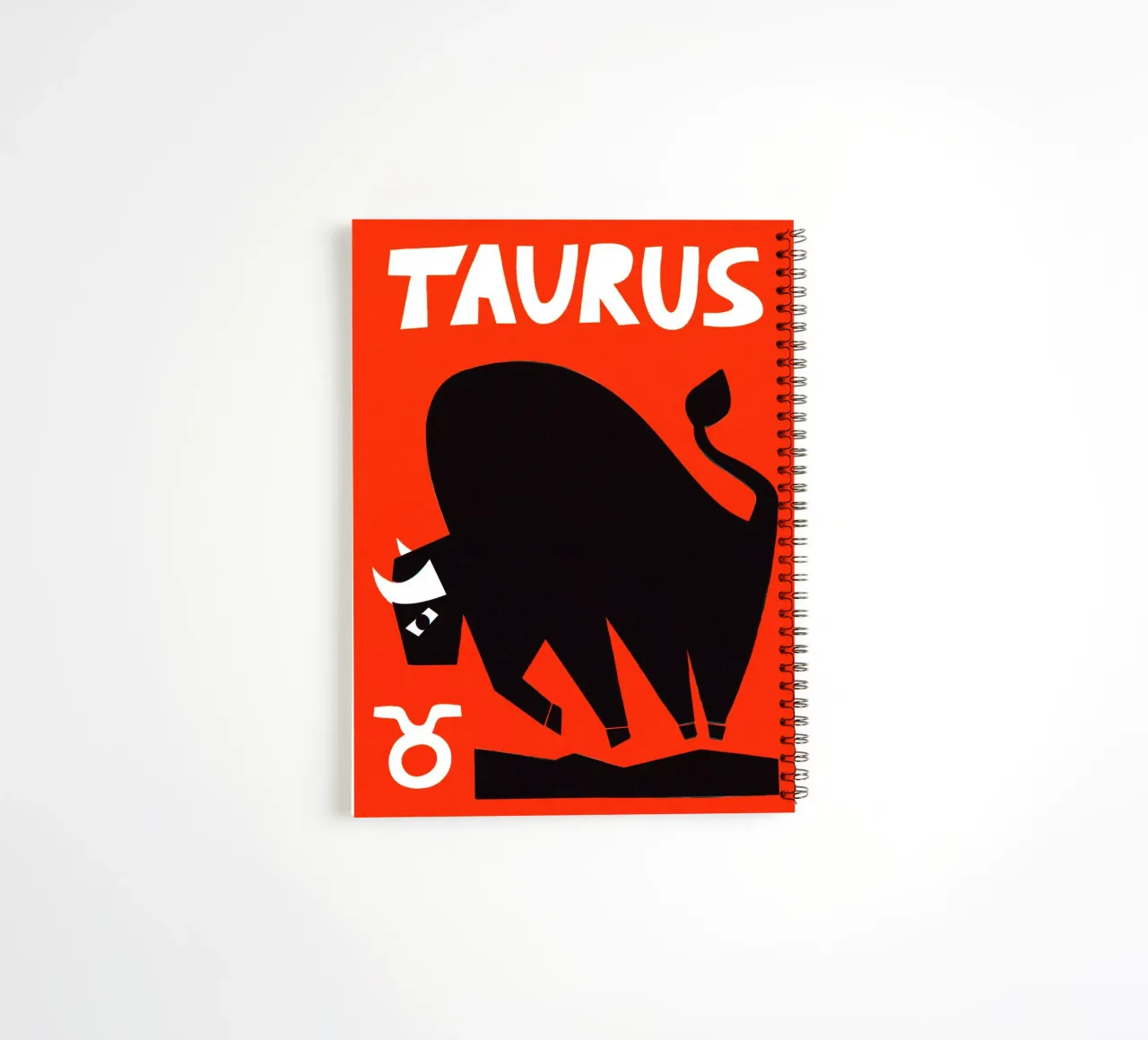 Zodiaque Taureau carnet à spirale de Fox & Velvet