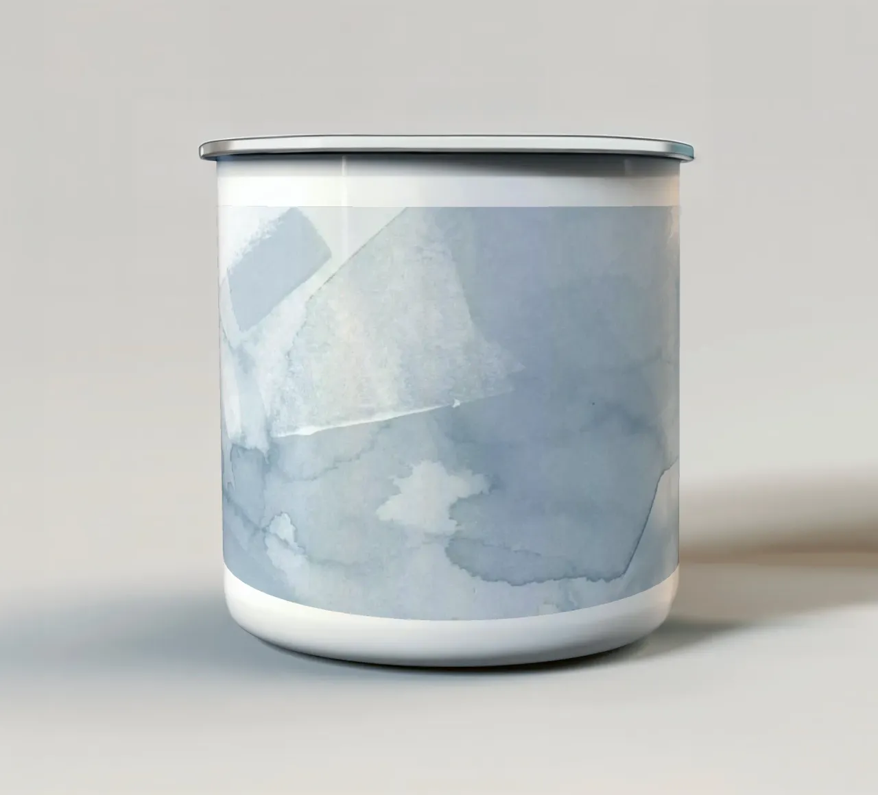 Pennellate di toni blu 5 tazza in smalto da NouveauPrints