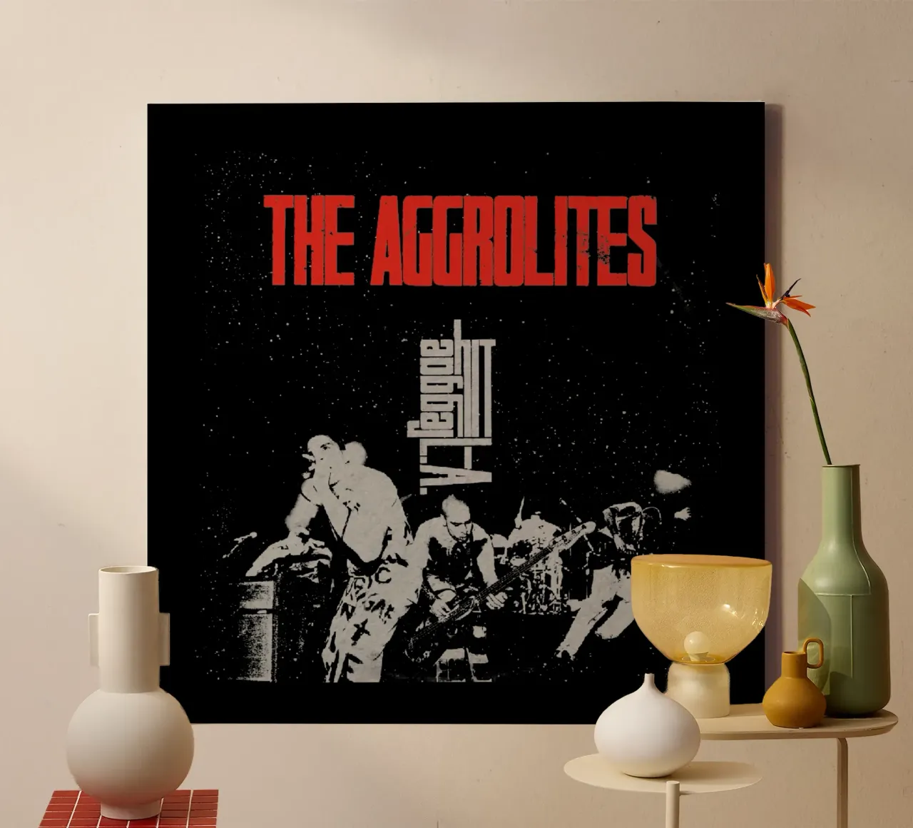 The Aggrolites - Reggae Hit LA canvas with Floater frame by Nadirsungga