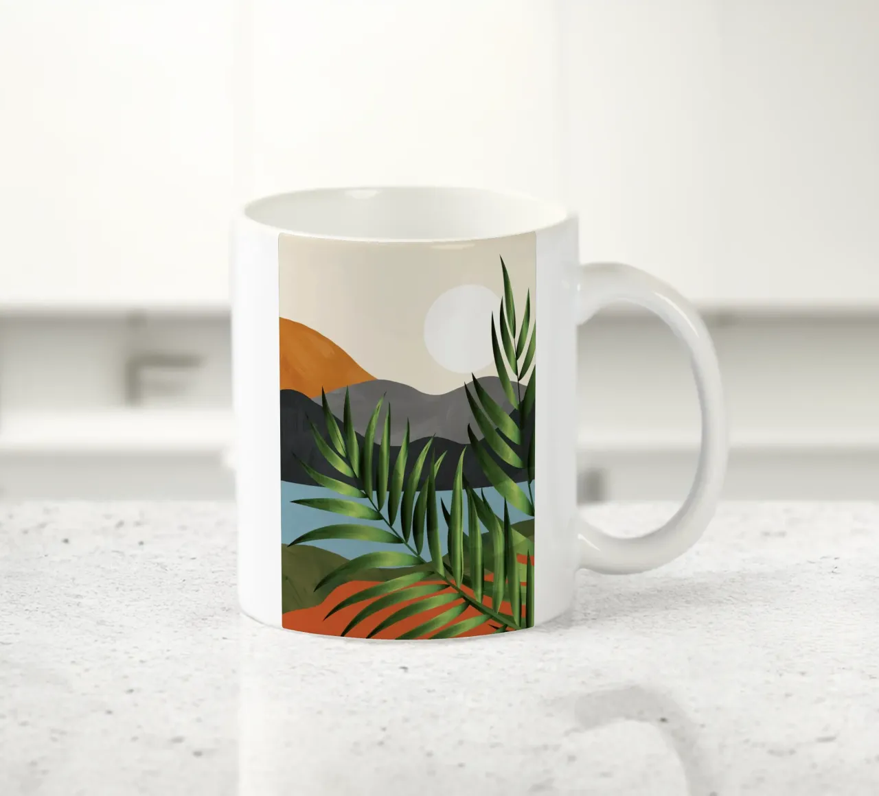 Abstract Tropical Art 4 tazza in ceramica da cityart