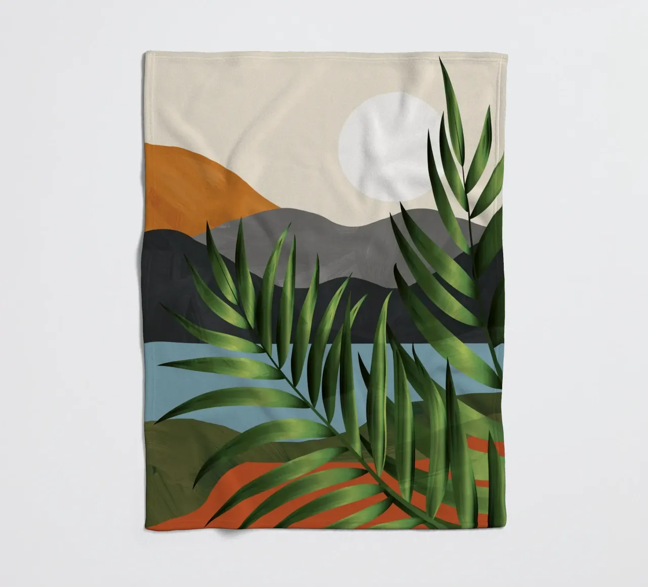 Abstract Tropical Art 4 coperta in pile da cityart
