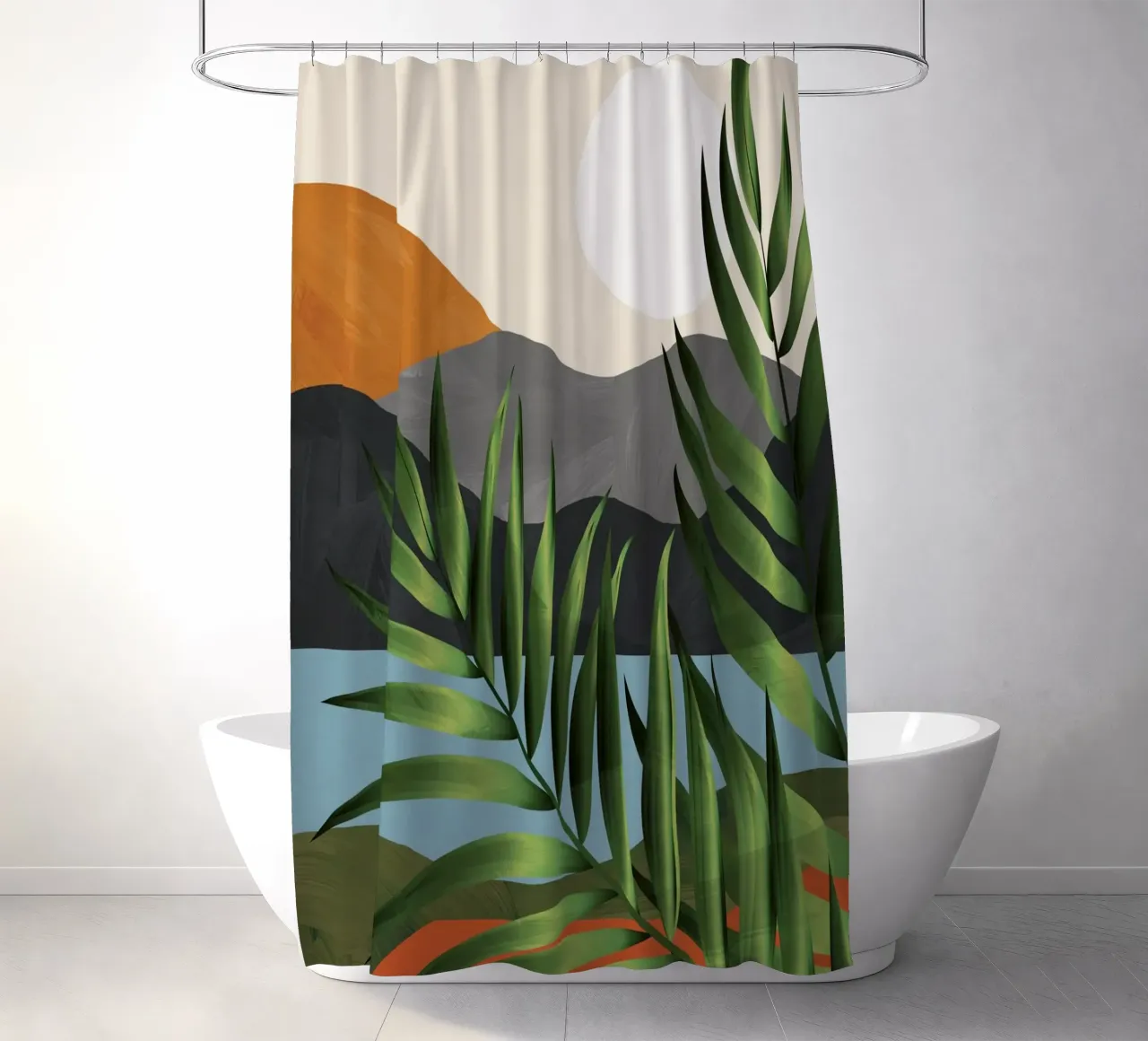 Abstract Tropical Art 4 tenda da doccia da cityart