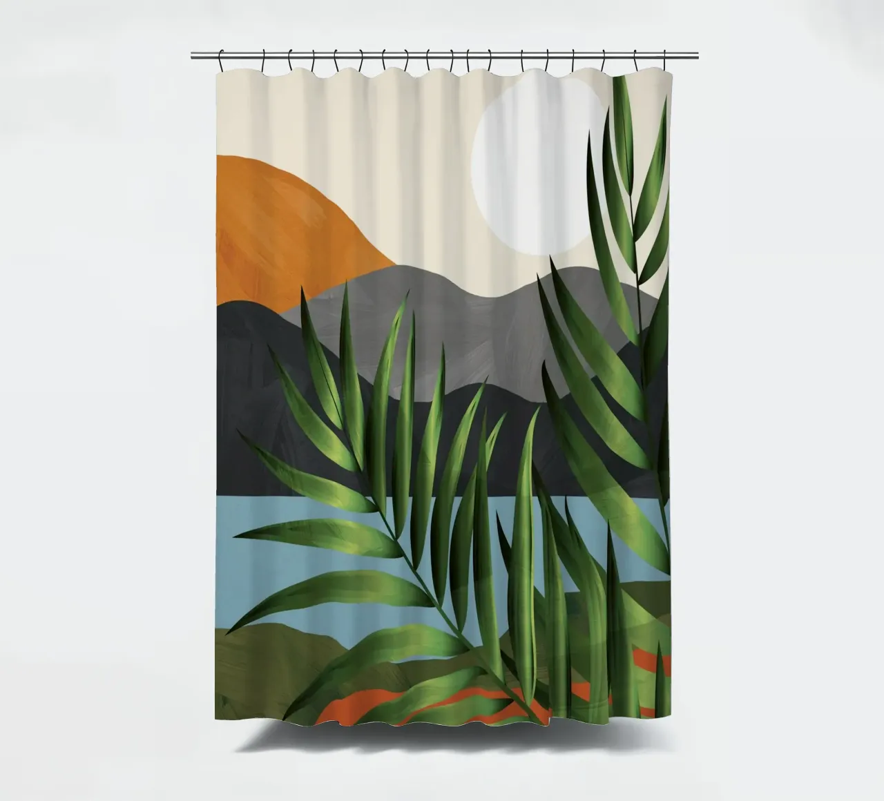 Abstract Tropical Art 4 tenda da doccia da cityart