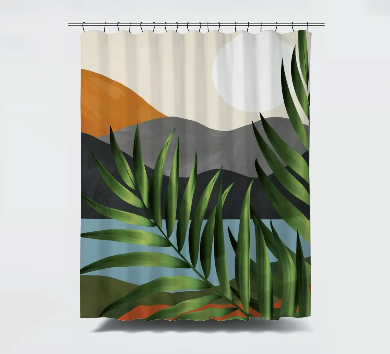 Abstract Tropical Art 4 tenda da doccia da cityart