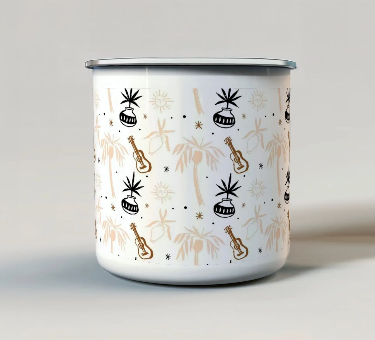 Seaside Pattern No 02 tazza in smalto da treechild