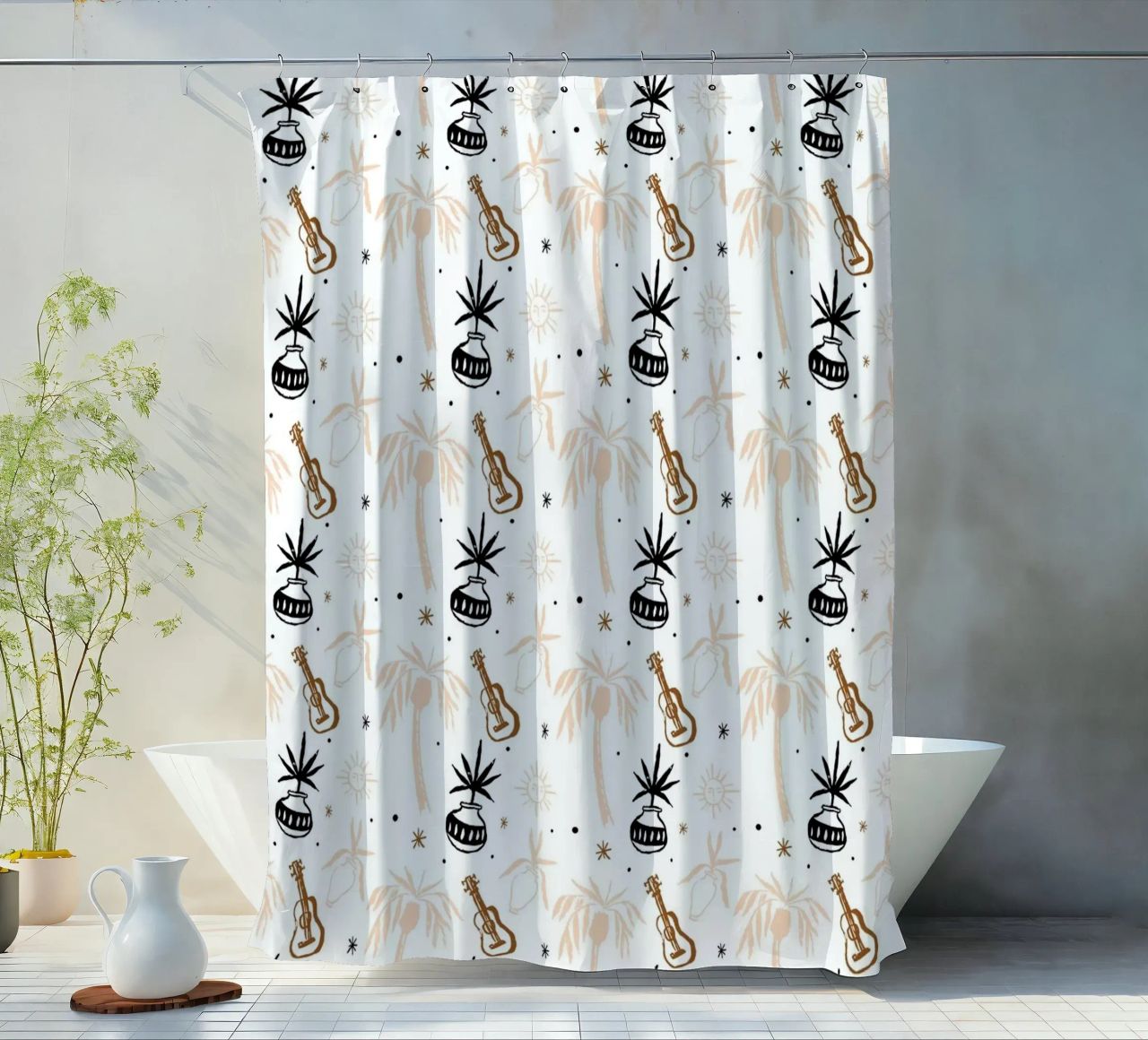 Seaside Pattern No 02 tenda da doccia da treechild