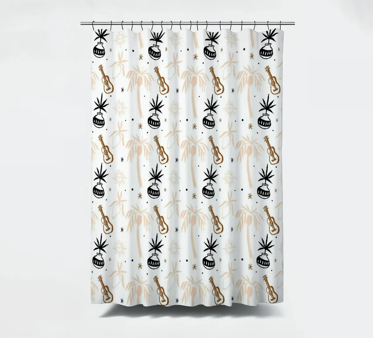 Seaside Pattern No 02 Duschvorhang von treechild