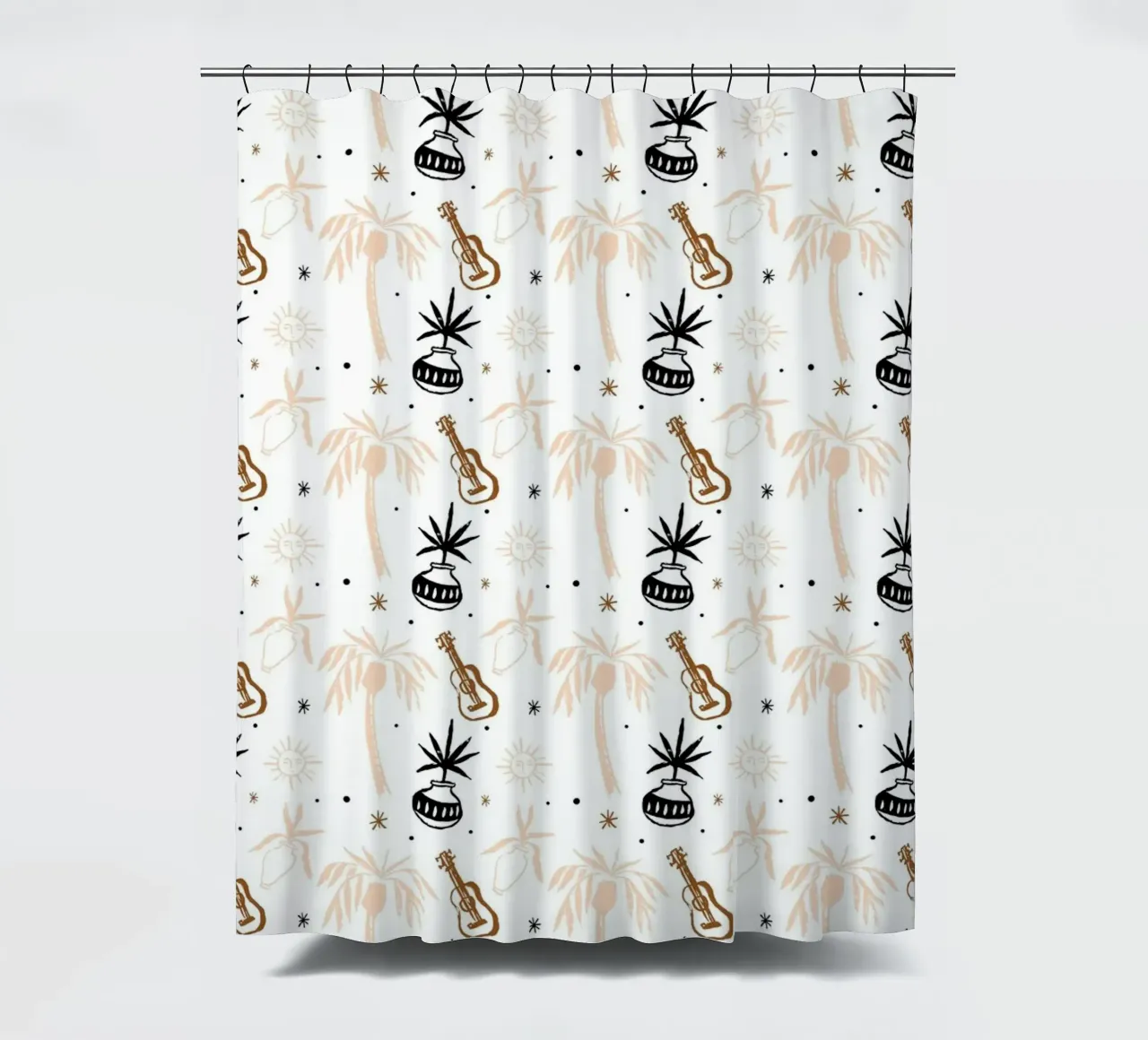 Seaside Pattern No 02 Duschvorhang von treechild