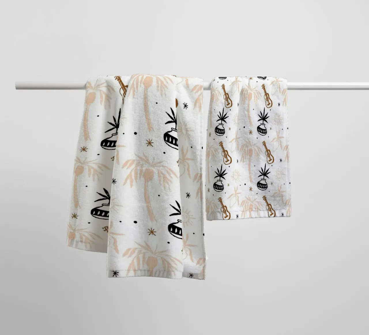 Seaside Pattern No 02 Handtuch von treechild
