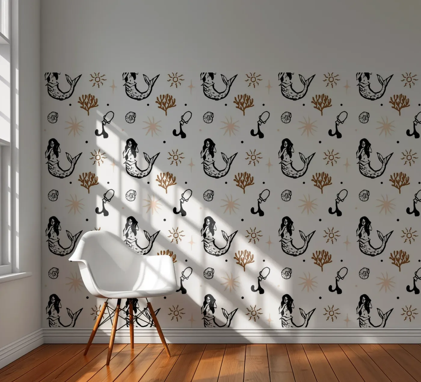 Seaside Pattern No 03 fotobehang van treechild