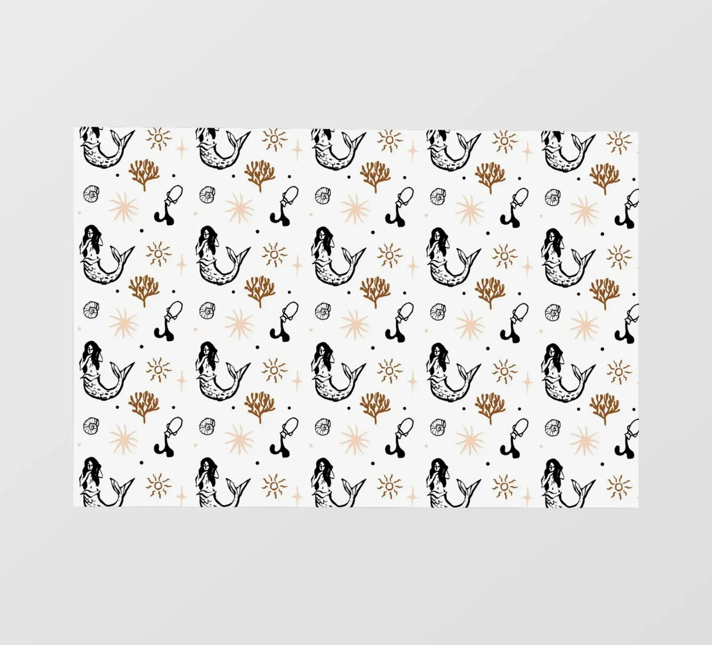 Seaside Pattern No 03 fotobehang van treechild