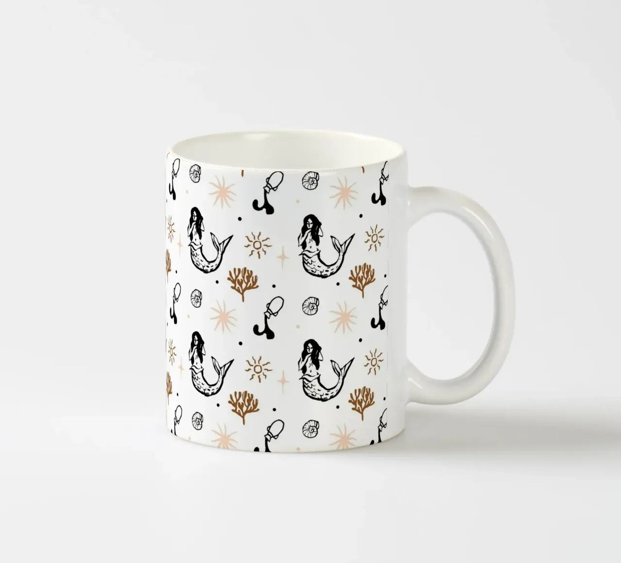 Seaside Pattern No 03 keramische mok van treechild