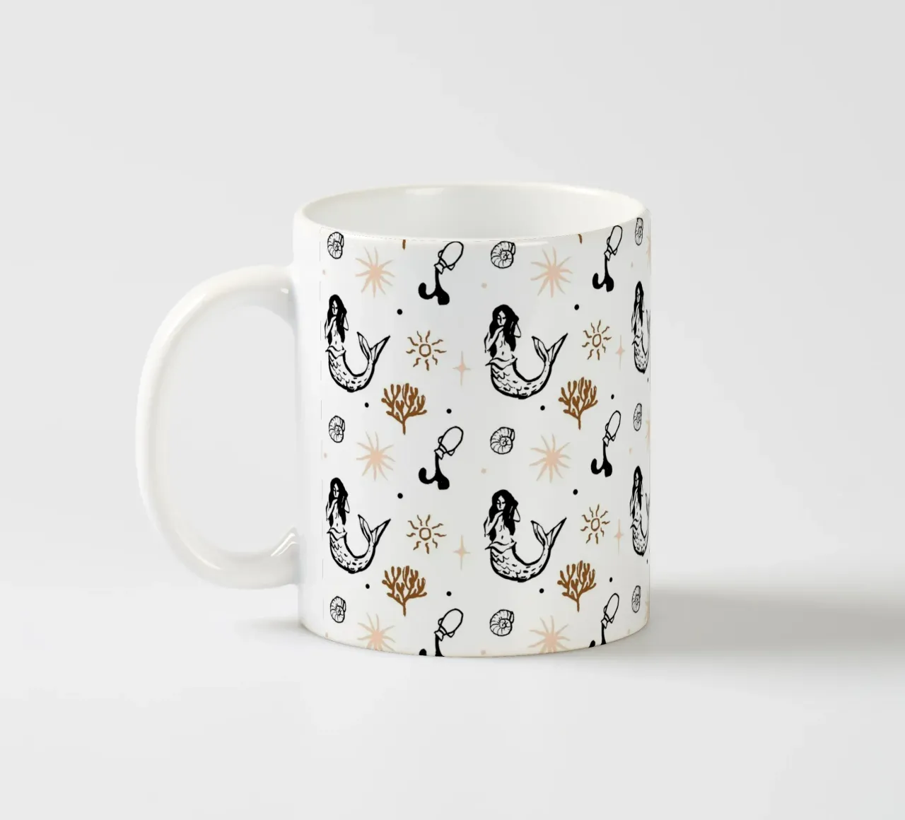 Seaside Pattern No 03 keramische mok van treechild