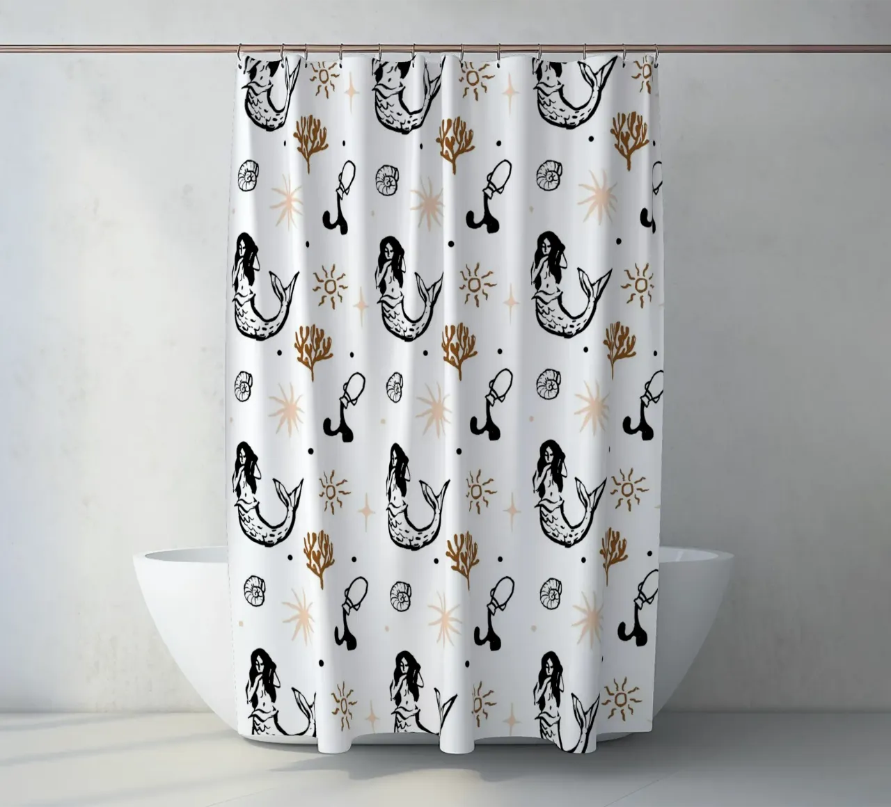 Seaside Pattern No 03 tenda da doccia da treechild