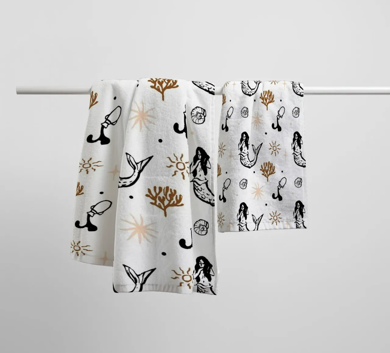 Seaside Pattern No 03 Handtuch von treechild