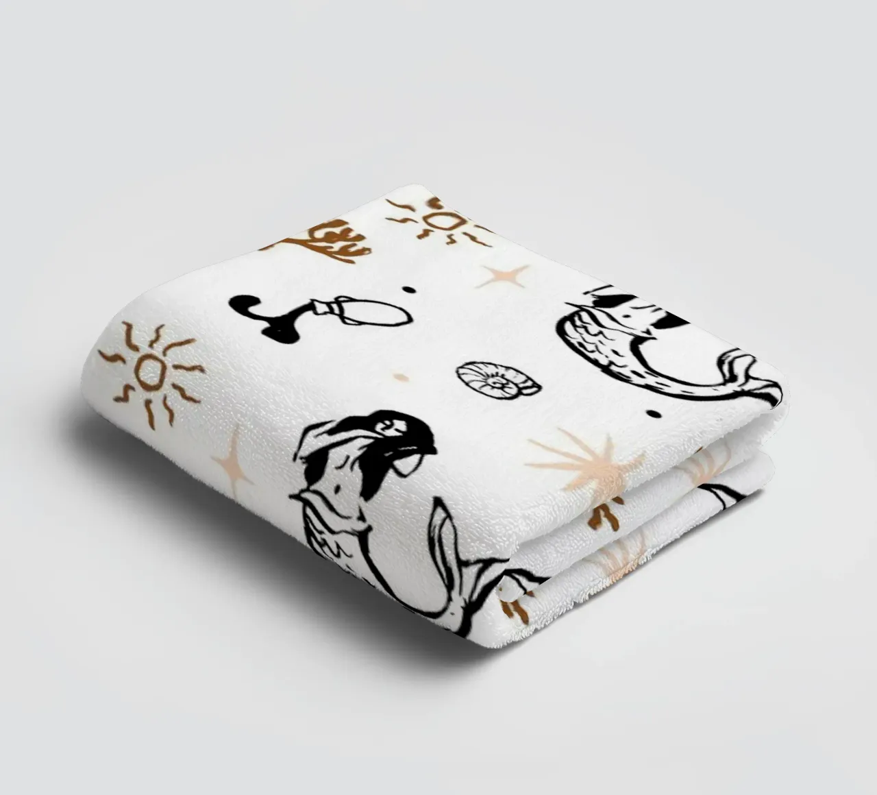 Seaside Pattern No 03 Handtuch von treechild