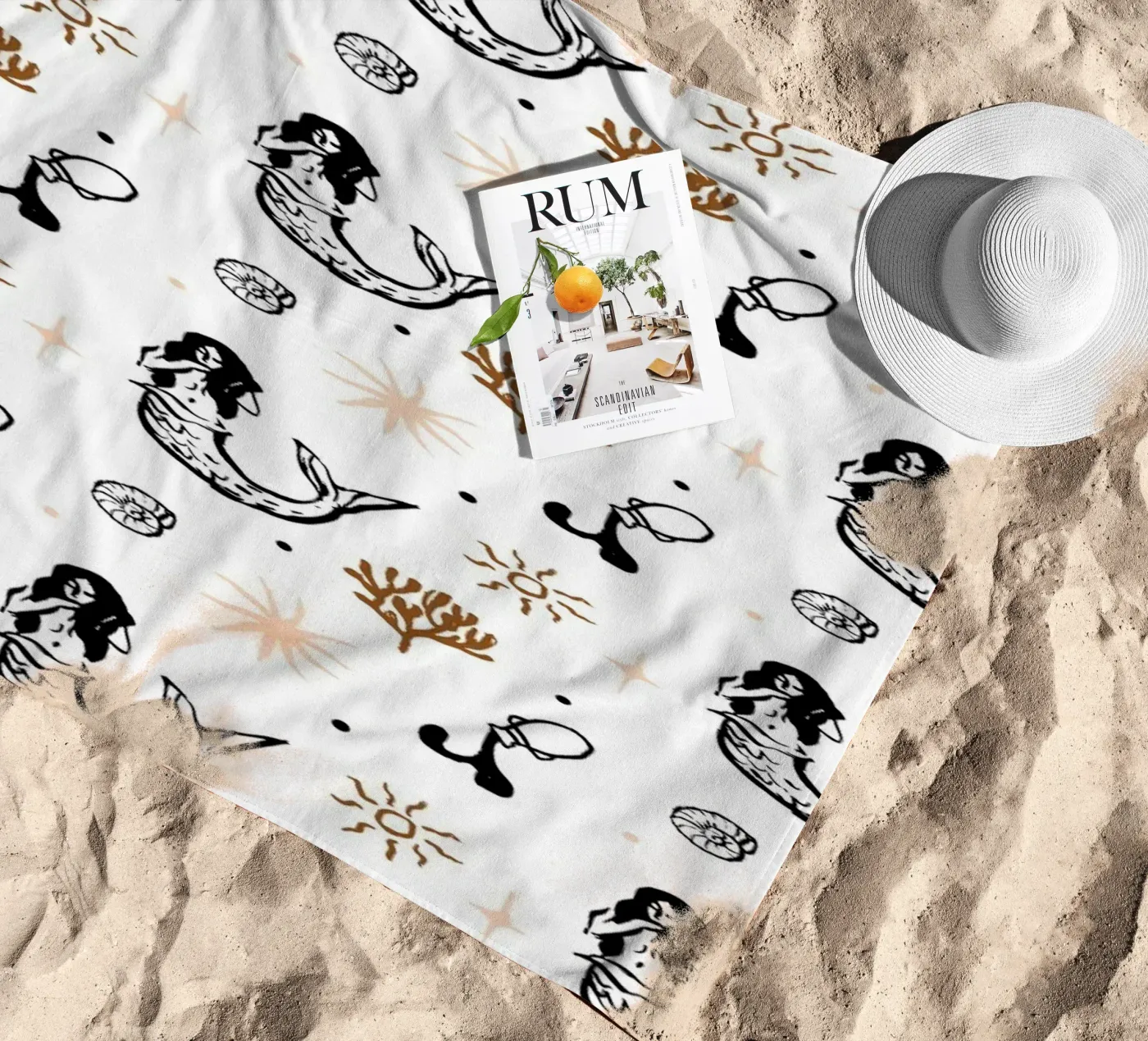 Seaside Pattern No 03 telo mare da treechild