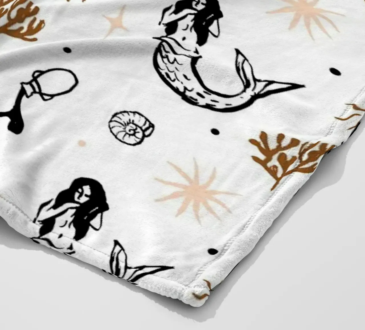 Seaside Pattern No 03 Fleecedecke von treechild